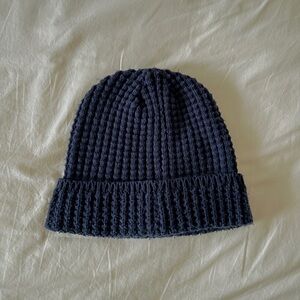 Navy Blue Knit Beanie